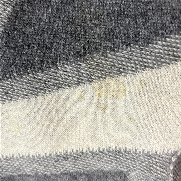 Max Studio 2 Ply Cashmere Cardigan Womens Grey Open Front Sweater Size M *flaw - Picture 9 of 14